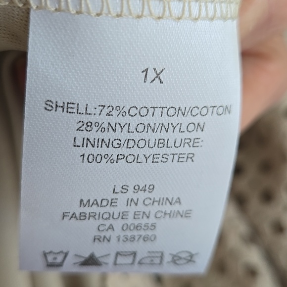 Penningtons | Plus Soft Taupe Waffle Knit Skirt Knee Length Pockets - Picture 4 of 9